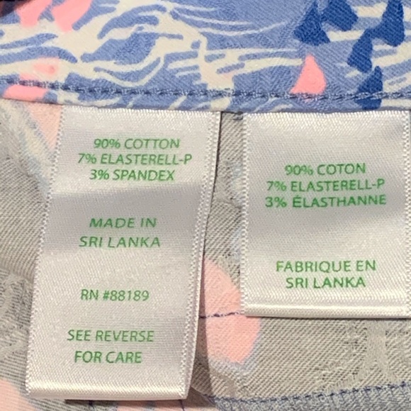 Lilly Pulitzer Kelly High Rise Crop Flare Sz 8 - Picture 5 of 7